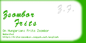 zsombor frits business card